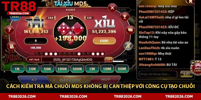 Cách kiểm tra mã chuỗi MD5 không bị can thiệp với công cụ tạo chuỗi