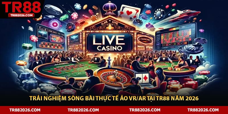 Trải Nghiệm Sòng Bài Thực Tế Ảo VR/AR Tại TR88 Năm 2026